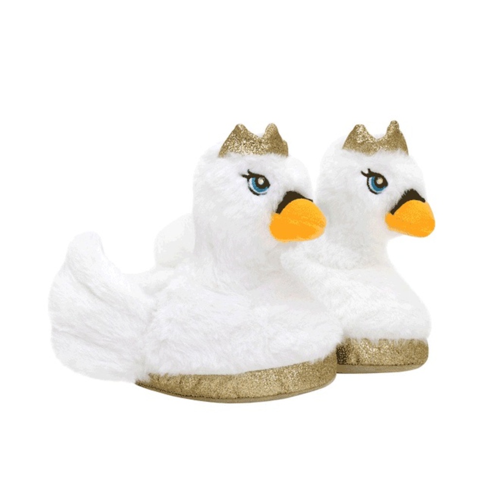 Robeez White and Gold Light up Swan Slippers